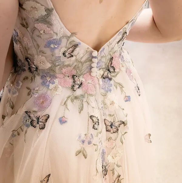ursi-brautmode Rückenausschnitt von einem Brautkleid